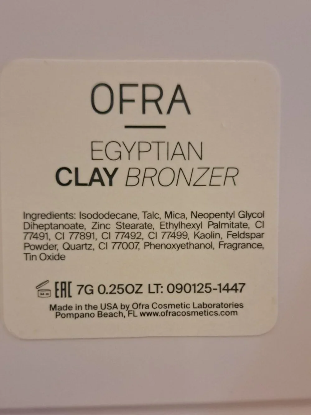 OFRA Egyptian Clay Bronzer & Highlighter Duo Sun Kissed Shimmer Bronzing Powder